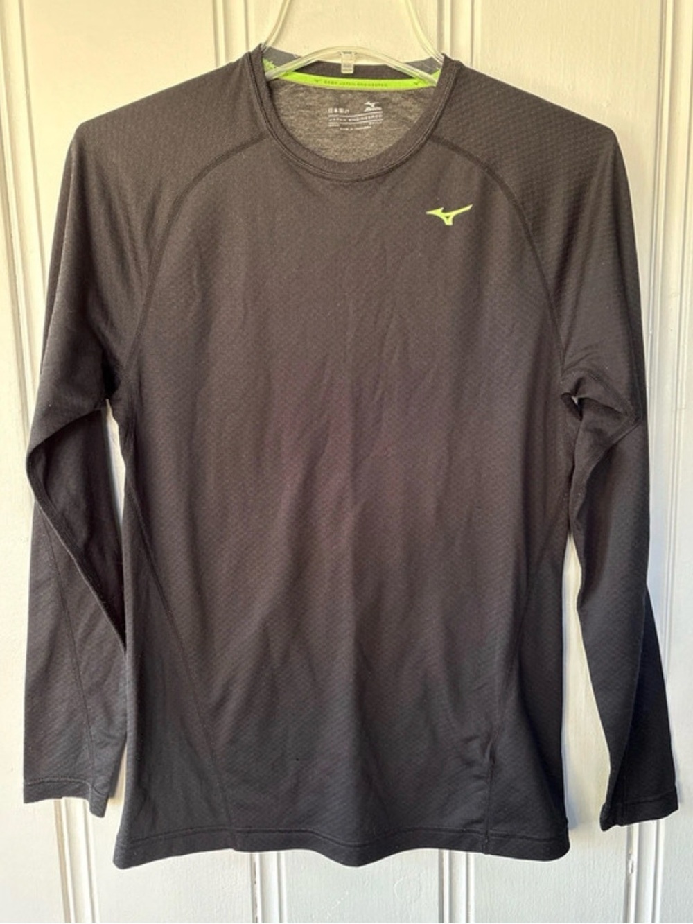 Men’s Mizuno Breath Thermal Long Sleeve Running shirt - Black - size Small